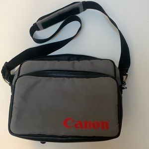Canon Grey Vintage Camera Outfit Bag